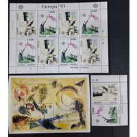 Марки Беларуси 1994, Марк Шагал, чистый полный  комплект, живопись, Europa CEPT КМ 66\8  каталог 200 евро