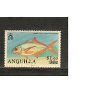 Ангилья-1992(Мих.869) , **   ,  Морская фауна, Рыбы, надп.