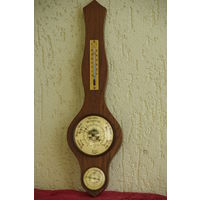 Барометр , термометр ( ртутный ) , гигрометр  ( Германия )  48 см