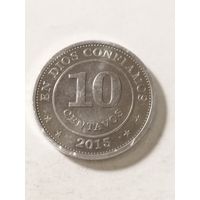 Никарагуа 10 сентаво 2015