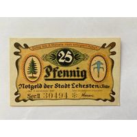 Нотгельд 25 пфеннигов Легенштайн. Веймарская республика - 1602
