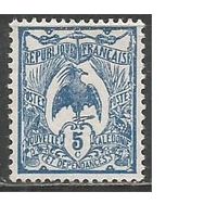 Новая Каледония. Нелетающая птица Кагу. 1922г. Mi#111.