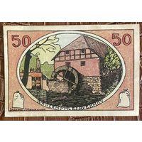 Нотгельд 50 пфеннигов 1921 год. Нойштадте-на-Рюбенберге,. Веймарская республика