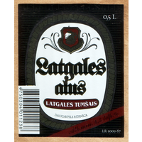 Этикетка пива Latgales alus Прибалтика Ф899