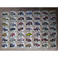 Вкладыши Turbo (Турбо) Rally (Ралли) 49шт, без повторов