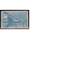 США-1957, (Мих.717), гаш. , Авиация, Самолет (одиночка) ,