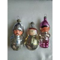 Лот ёлочных игрушек СССР.