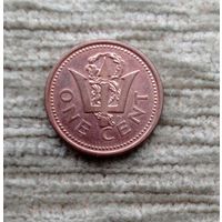 Werty71 Барбадос 1 цент 2002 Трезубец