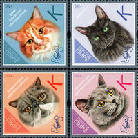 ПМР Приднестровье 2024. Кошки. 4 марки (902)