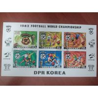 Корея 1981 ФУТБОЛ лист без перфорации
