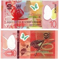 Сан томе и Принсипи 10 добра образца 2016 года UNC p71