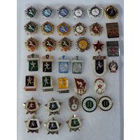 Значки "Разряды, нормы, ГТО и т.п." СССР - 36 шт.