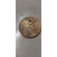 Уругвай 2 песо 2007
