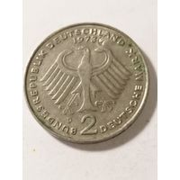 Германия 2 марки "Теодор Хойс. 20-и летние со дня основания ФРГ." 1973 D