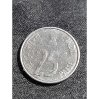 Индия 25 пайс 2001