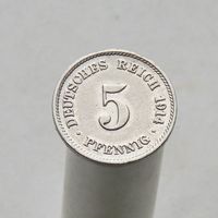 Германия 5 пфеннигов 1914 J