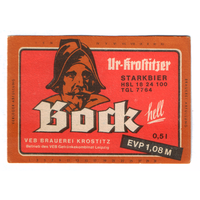 Этикетка пива Bock Германия П766