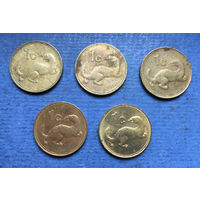 Мальта 1 цент 1986, 1991, 1998, 2004