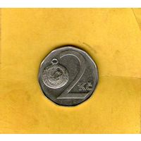 Чехия 2 кроны 1993г.