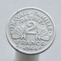 Франция 2 франка 1944  Режим Виши