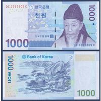 Южная Корея, 1000 вон 2007 г., P-54 (DC, философ Ли Хван), UNC