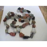 Бусы 82 см, натуральный камень.