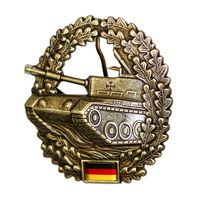 Бундесвер (Вооруженные силы Германии) Металлическая кокарда на берет - ТАНКОВЫЕ ВОЙСКА 5,4 \ 4,6 см