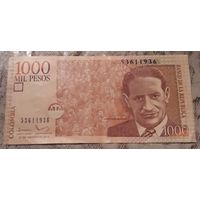 1000 песо 2014 Колумбия