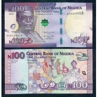 Нигерия 100 найра 2024 год, UNC