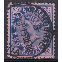 130.Aust. Великобритания. Австралийские штаты. Виктория. Стандарт. 1901 г. 2 Sh. Mi.#142A.