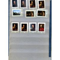 СССР, 1972, ЖИВОПИСЬ** , сборка   12м по 20 коп шт  чистая