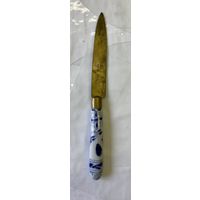 Нож для бумаг с клеймом, латунь