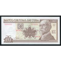 Куба 10 песо 2016 г. P117r. Серия DT-60. UNC