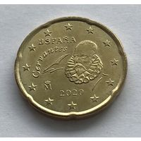 Испания 20 евроцентов 2020 - UNC