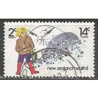 Новая Зеландия. Здоровье детей. Рыбалка. 1980г. Mi#804.