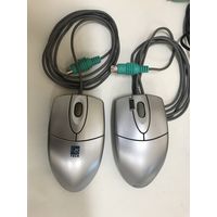 Мышь компьютерная проводная PS/2. Лот - 2шт.