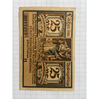 25 пфеннингов (нотгельды) 1921 г. Германия.