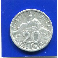 Словакия 20 геллеров 1942