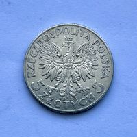 Монета СЕРЕБРО Польша 5 злотых 1933 год Ядвига ОТЛИЧНЫЕ