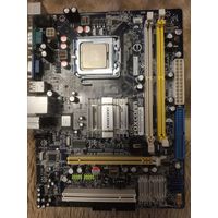 Материнская плата Foxconn G31MV с процессом.