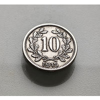 10 геллеров 1915 г. Франц Иосиф I, Австро-Венгрия, лот ав-3,1