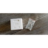 Розетка компьютерная Cablexpert RJ45 (2 порта)