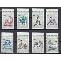 Спорт. Олимпийские игры. Руанда. 1976. 8 марок. Michel N 799-806 (3,6  е)