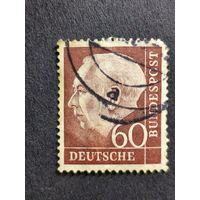 Германия 1954. Профессор, доктор Теодор Хойс (1884-1963), 1-й президент Германии