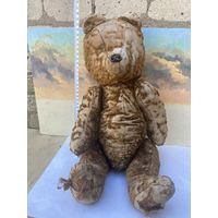 Мишка плюшевый . СССР  РЕТРО !!!опилки , лапы двигаются!( повидавший  !! под восстановления )