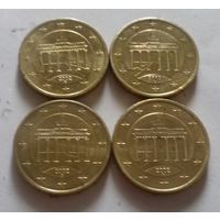 2 евро, Германия 2002 D (4 монеты по 50 ец.)