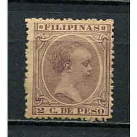 Испанские колонии - Филиппины - 1892 - Король Альфонсо XIII 2Cs de Peso. Газетная марка - [Mi.144] - 1 марка. Чистая без клея.  (Лот 17JT)-T25P3