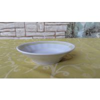Блюдце креманка-1 эпохи СССР. Добрушский фарфоровый завод (Добруш), 1978-1991 гг