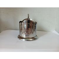 Подстаканник "Виноград,колосья".Нержавейка .СССР.