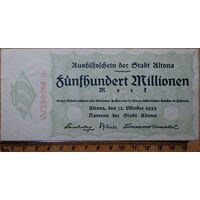 500 миллионов марок 1923г. Алтона